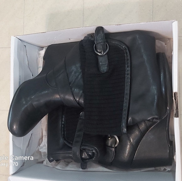 COPY - Stylish Black boots (wedge) - Picture 6 of 8